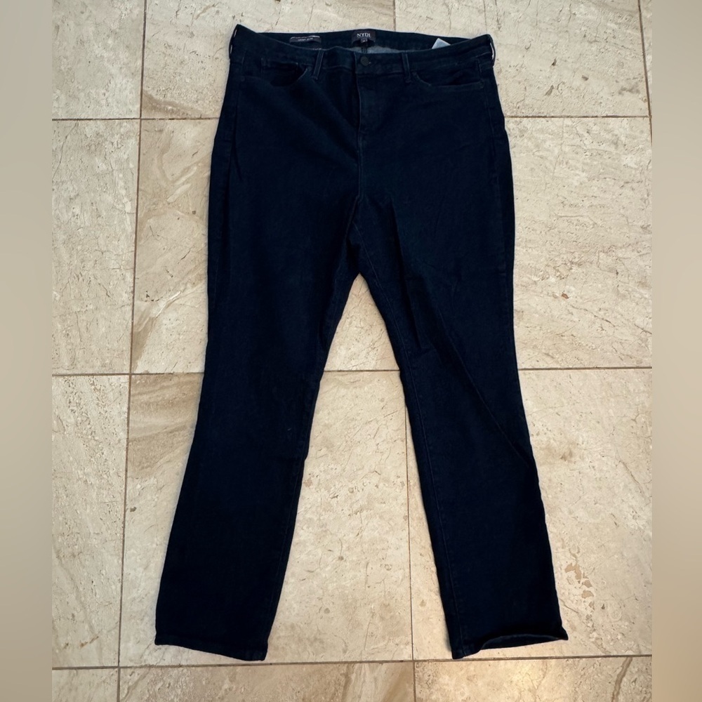 NYDJ Women's dark blue Jeans Sheri slim denim size 18